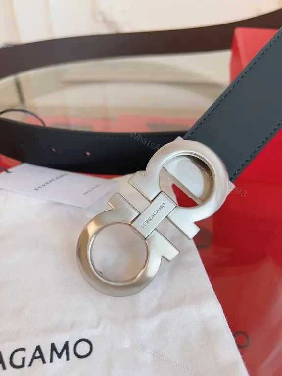 View 6 of Leather Belt + Full-Grain Leather + Modern + Signature Double-Ring Buckle + Belt