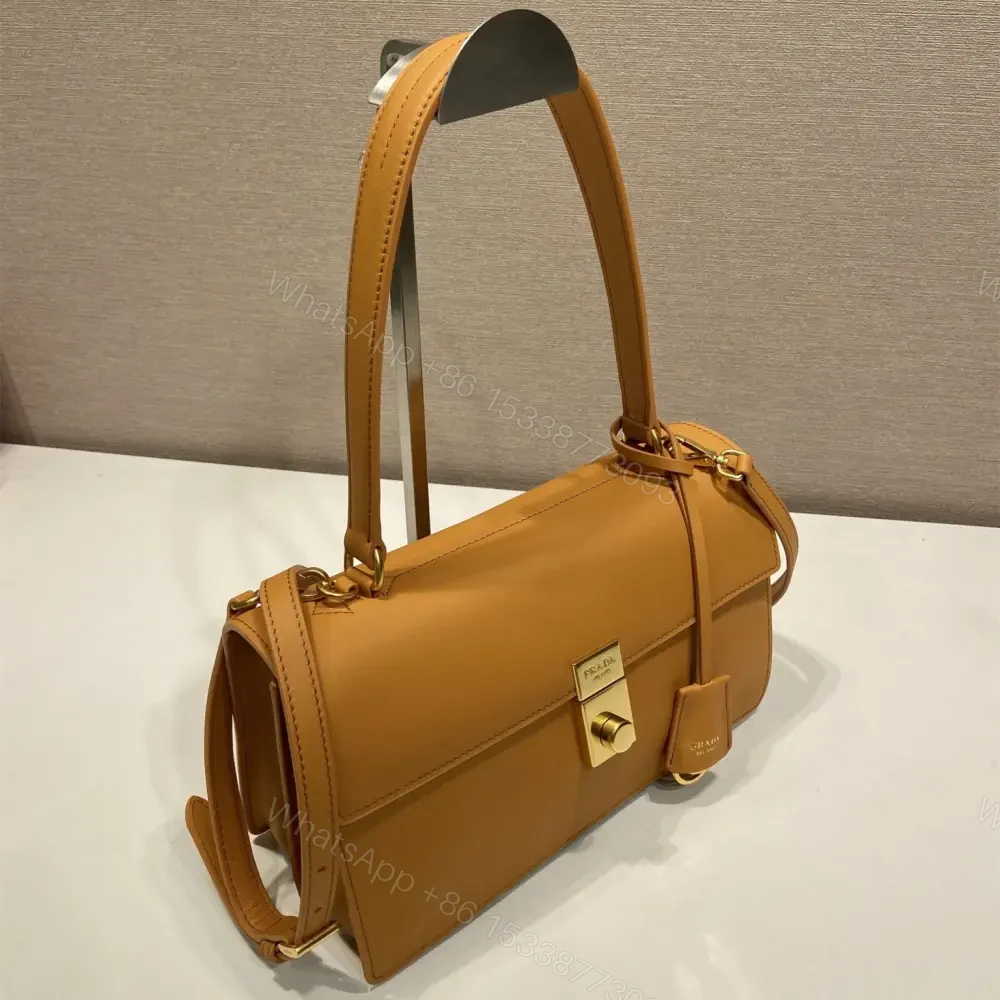 View 4 of 高仿Prada*SoftSound系列1BN023斜挎包琥珀色中號免檢版