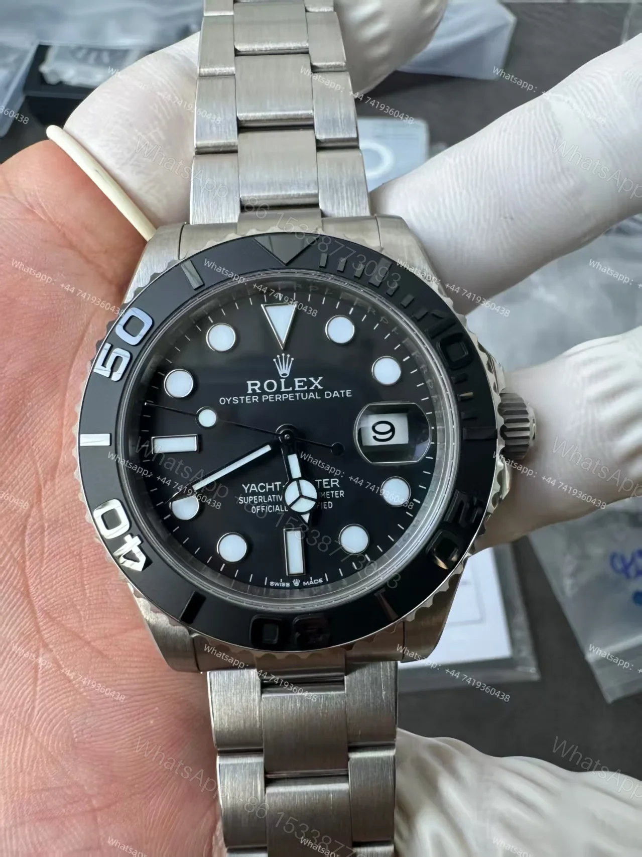 View 6 of Rolex Yacht-Master M226627-0001 1:1 Replica 42MM Titanium 3235 Movement Super Clone Watch