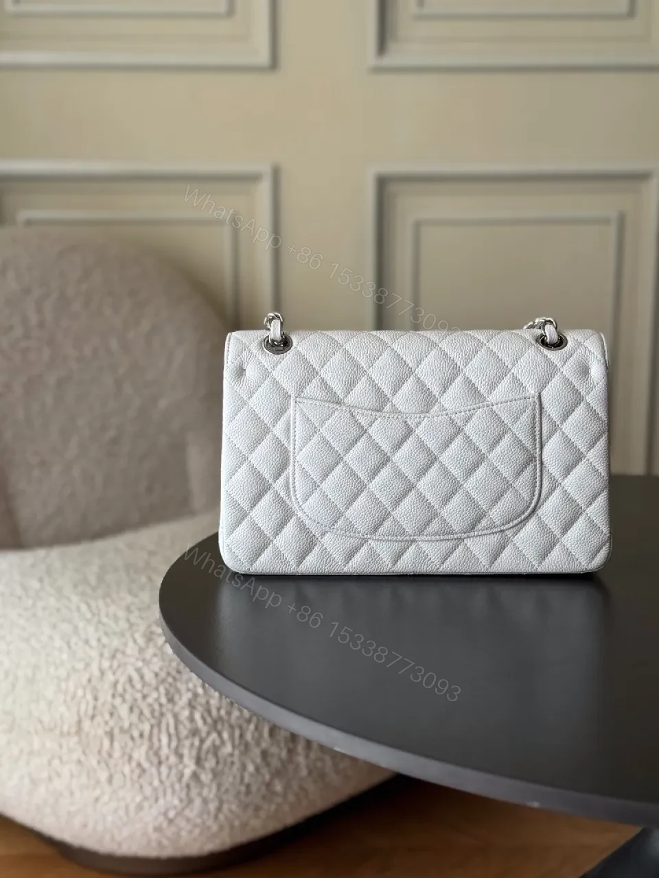 View 6 of Quilted Silver-Chain Shoulder Bag: Luxe, Compact, Everyday