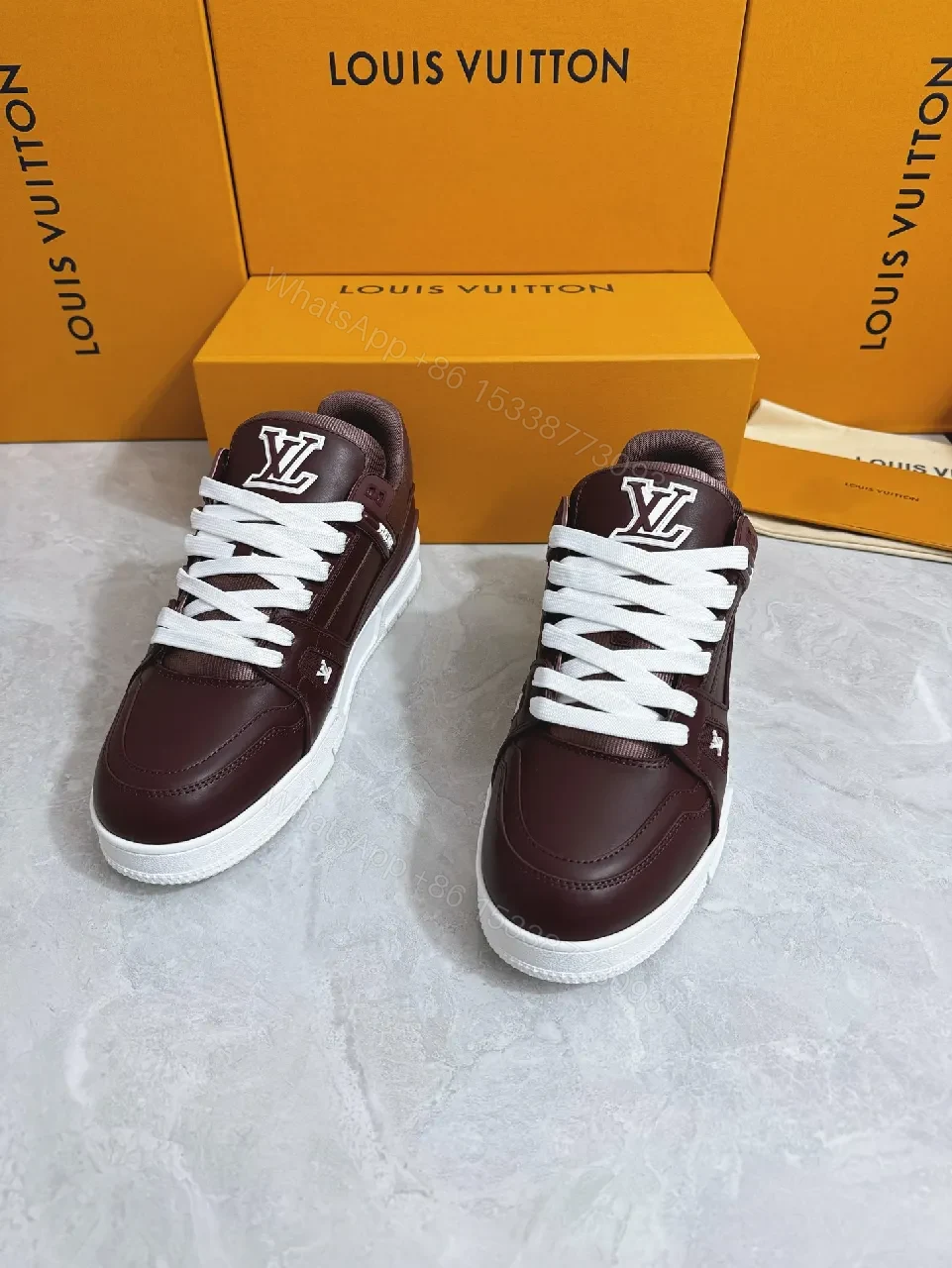 View 6 of Premium Leather Low-Top Sneakers: Bold Texture & Everyday Versatility