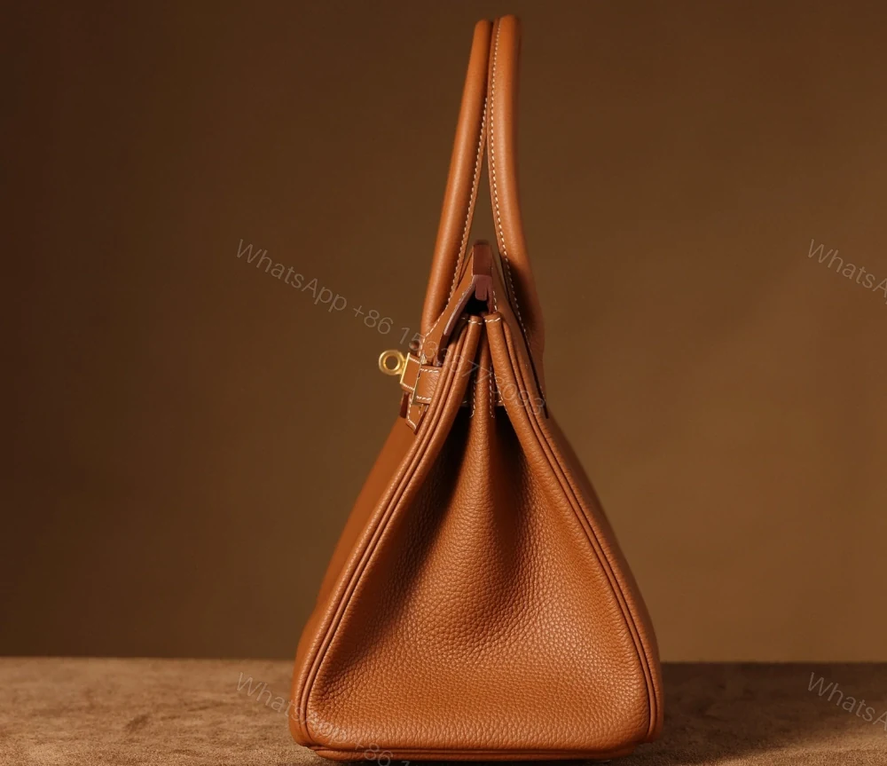 View 6 of 獨家純手工縫製高仿HermesBirkin30系列金棕金扣