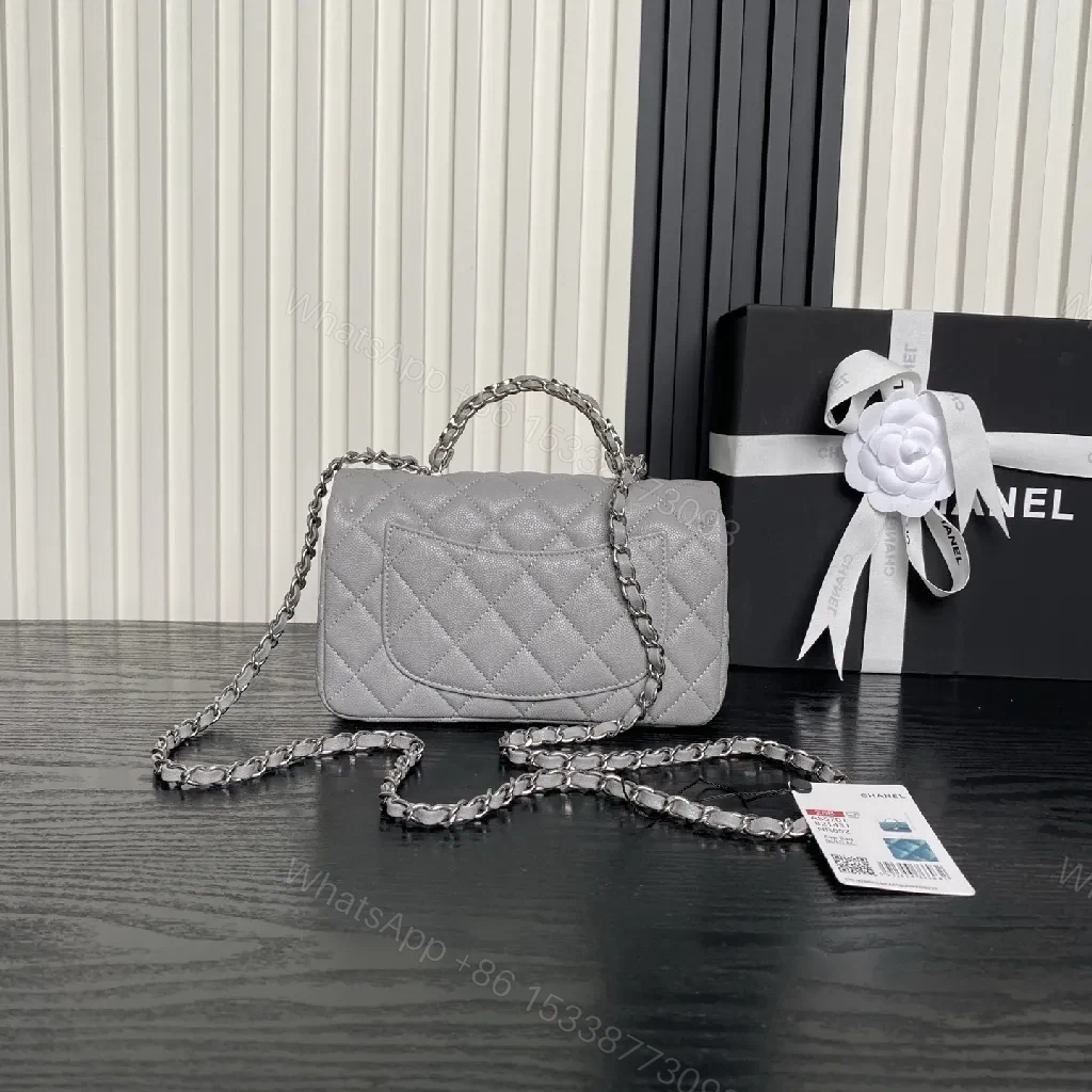 View 3 of Quilted Lambskin Flap Bag: Modern Luxury, Chain Strap