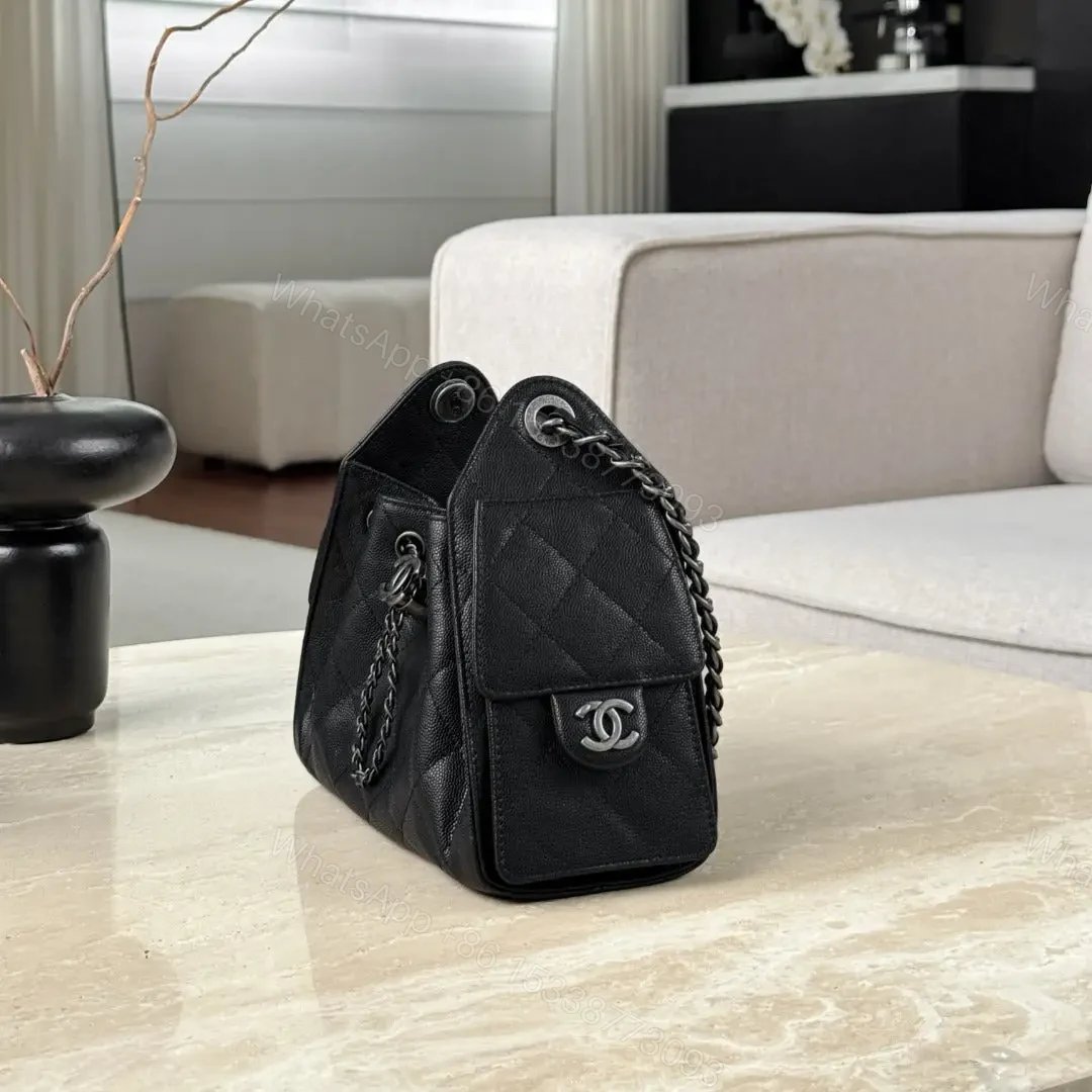 View 4 of CHANEL 25 Bag Mini Black with Sliver Hardware