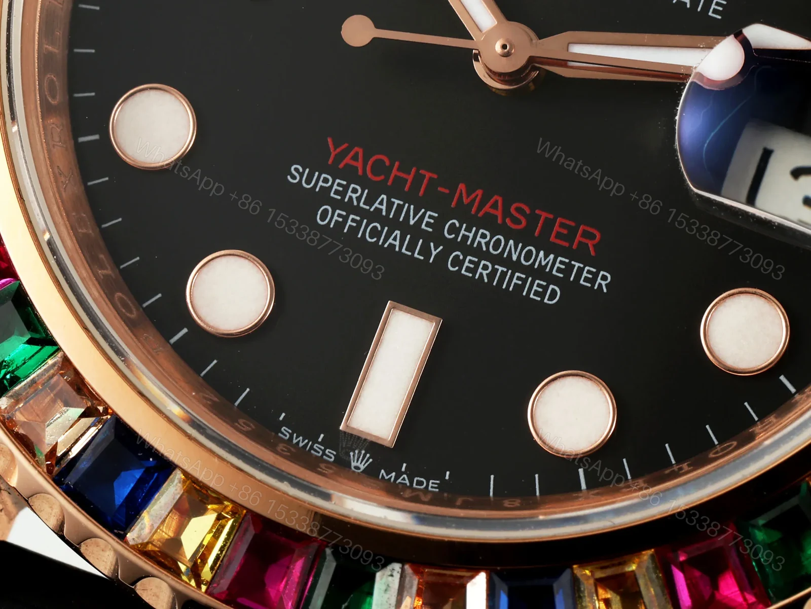 View 5 of ZF Factory Clean Factory KF Rolex Yacht-Master Black Gem-Set Watch