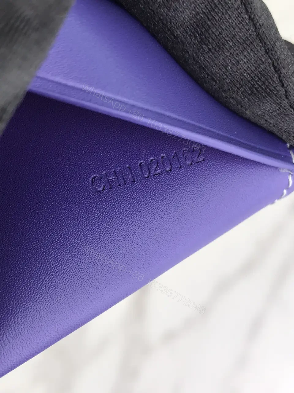View 5 of Blue Card Geometric Pattern Vertical with GOYARD Branding