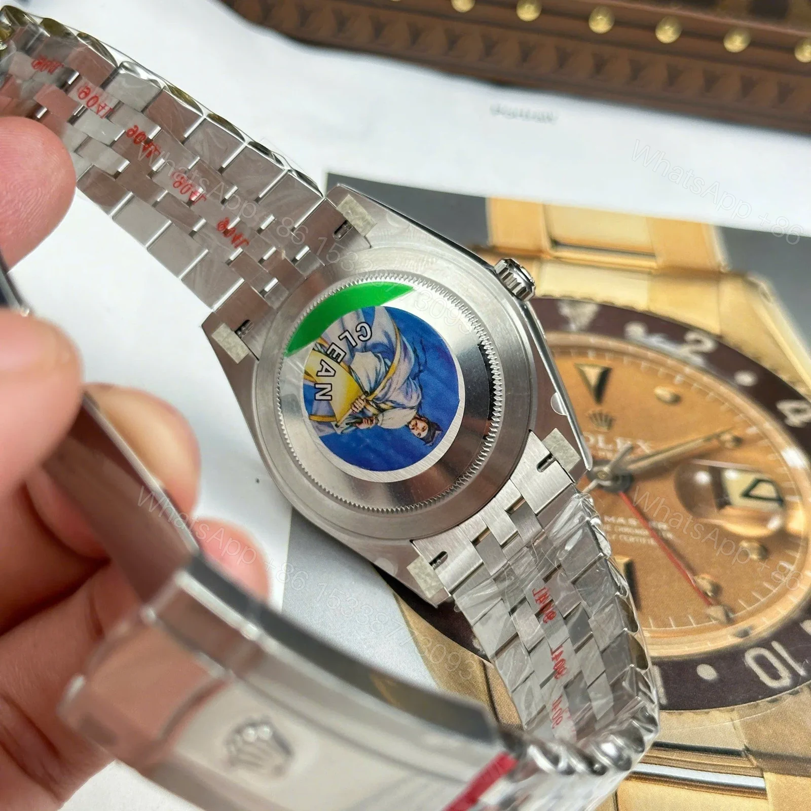 View 4 of Rolex Datejust Bright Blue Diamond Dial 126334-0016 41 mm