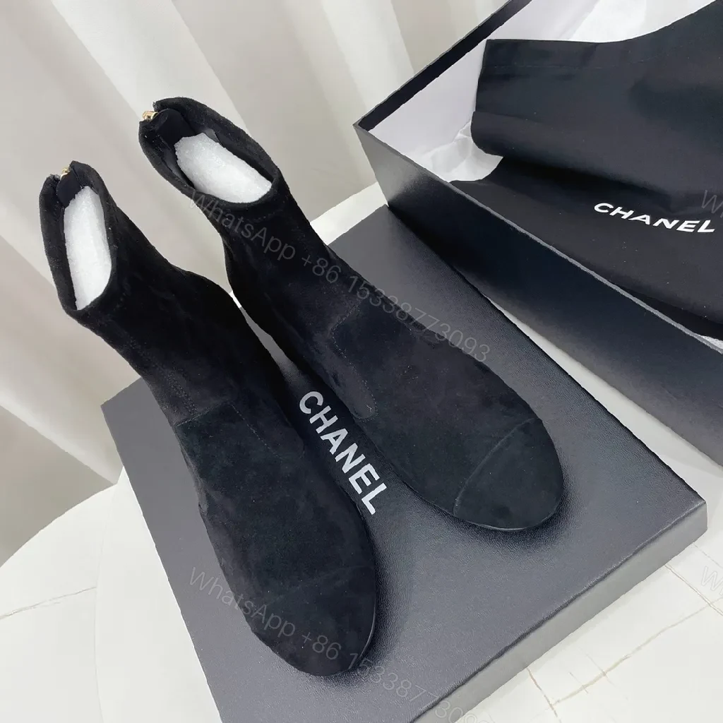 View 3 of Black Suede Ankle Boots – Sculpted Luxury, All-Day Comfort