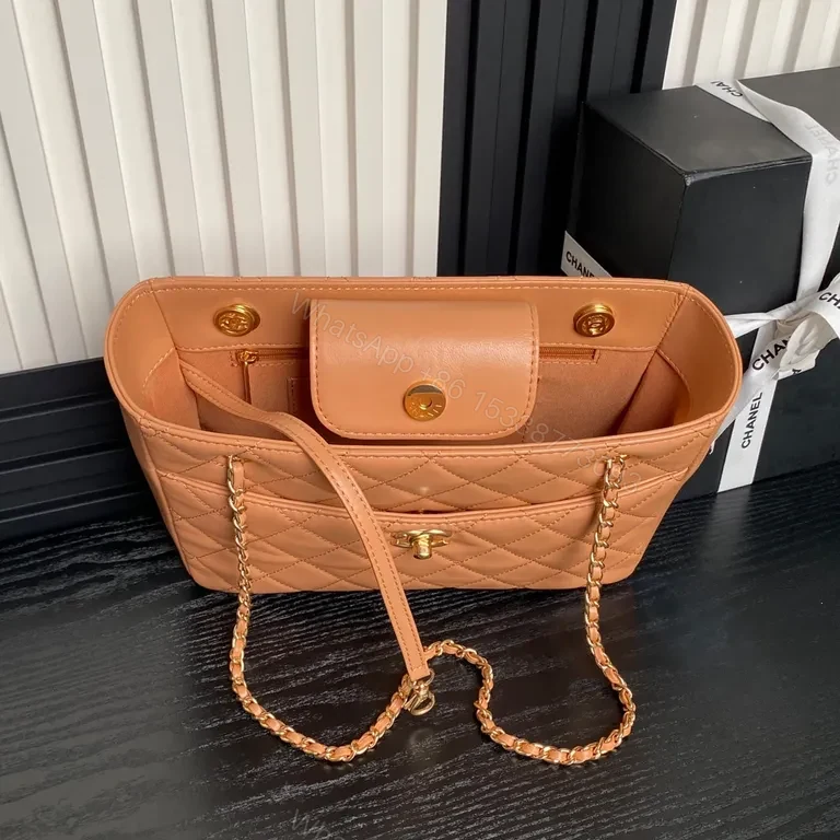View 5 of Chic Quilted Leather Shoulder Bag - Luxury Chain Strap Sling