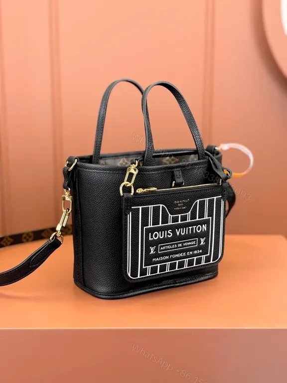 View 5 of Chic Black Leather Mini Bag: Architectural Graphic Shadow
