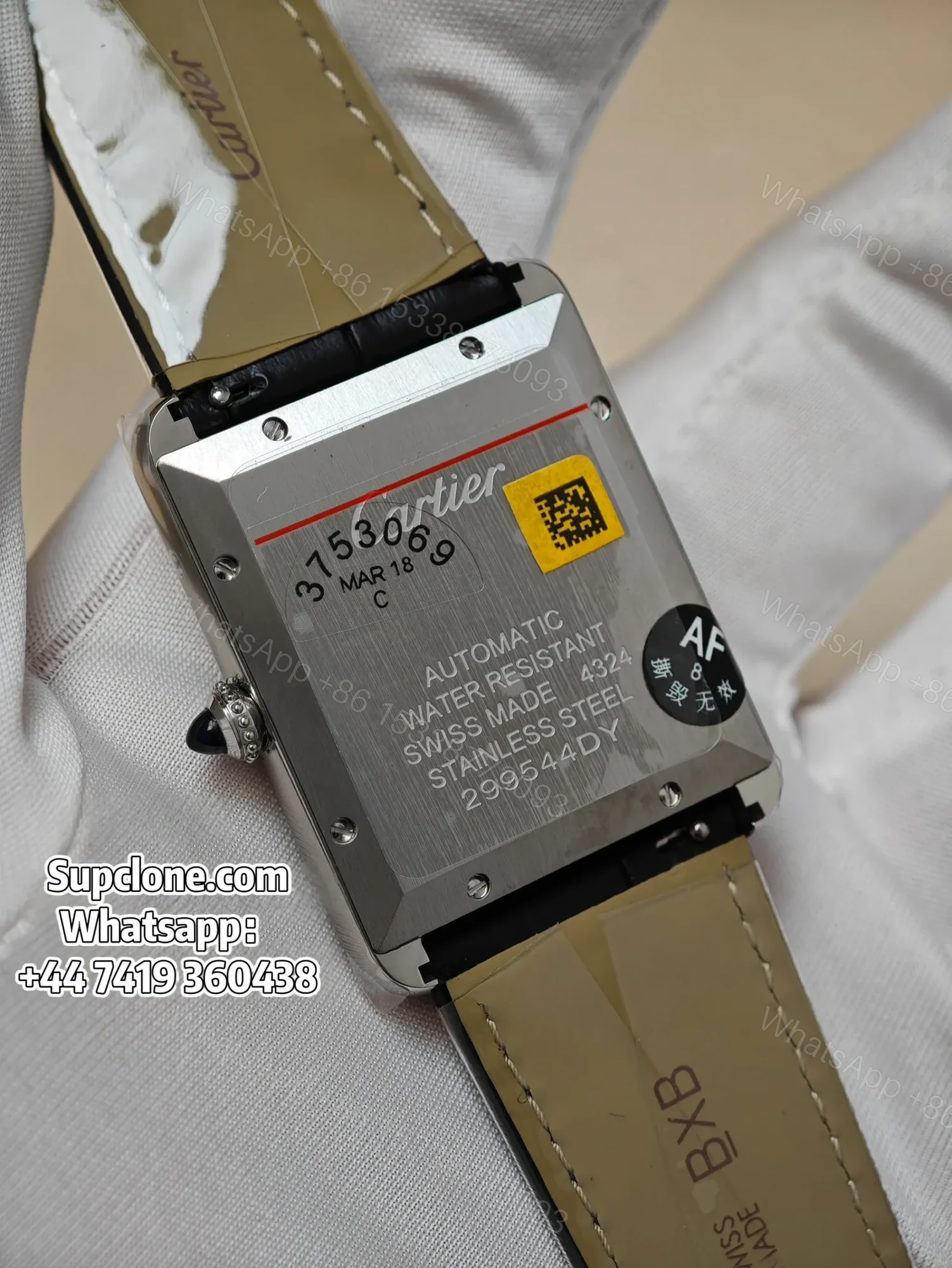 View 6 of Cartier Tank WSTA0141 41×31mm Super Clone Automatic Replica Leather Strap
