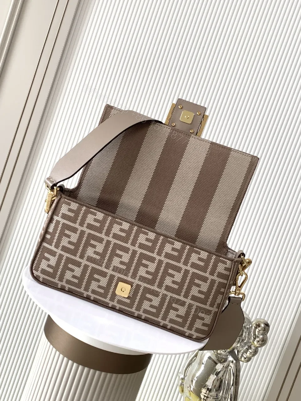 View 7 of Chic Monogram Crossbody with Gold Hardware Bag