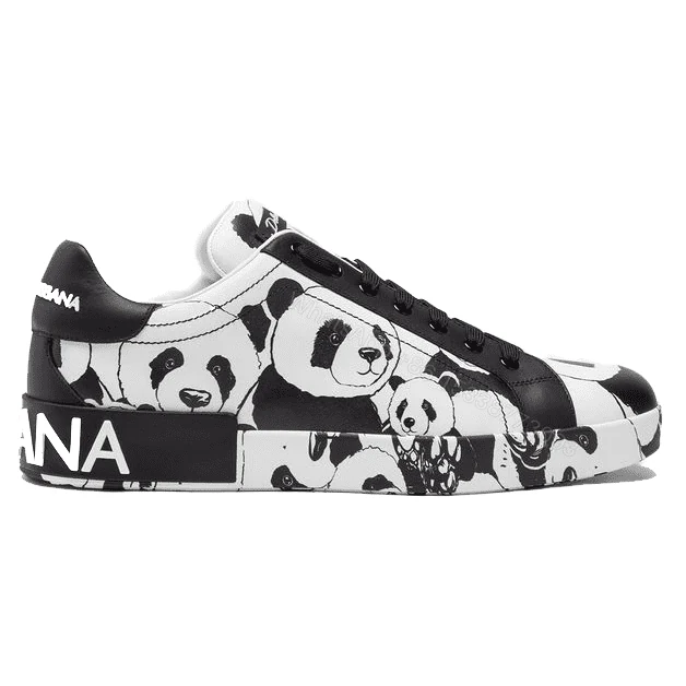 DOLCE & GABBANA PORTOFINO SNEAKERS IN PRINTED NAPPA CALFSKIN – DG 11 — view 1