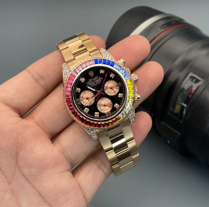 Rolex Daytona Rainbow Black 41mm Quartz — view 1