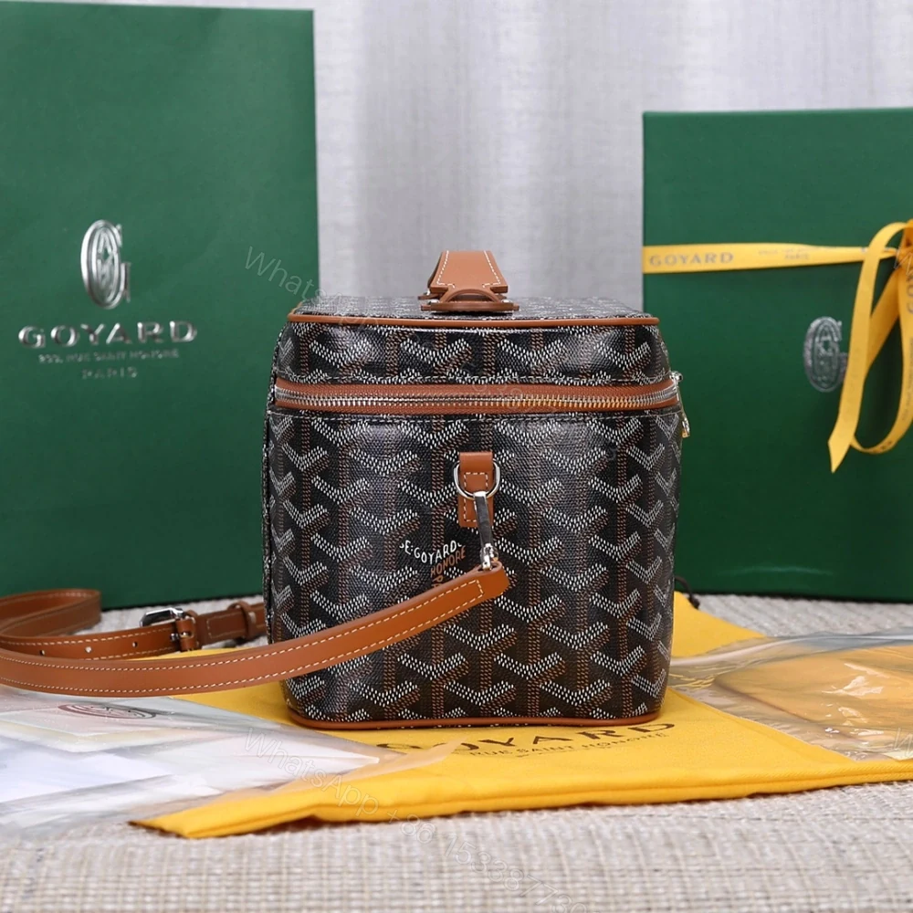 View 5 of 高仿Goyard*Muse系列MUSEVA4單價盒子包棕色免檢版