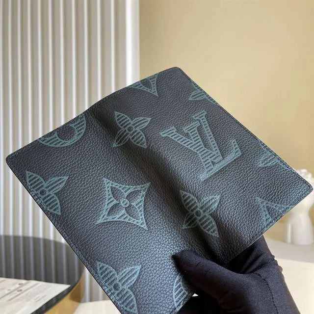 View 2 of Louis Vuitton Brazza Wallet Taurillon Shadow Leather M80042 – RRG024
