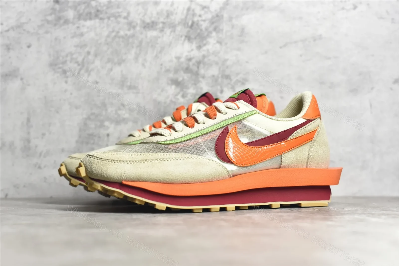 View 2 of Clot × Sacai × Nike LDWaffle Replicas