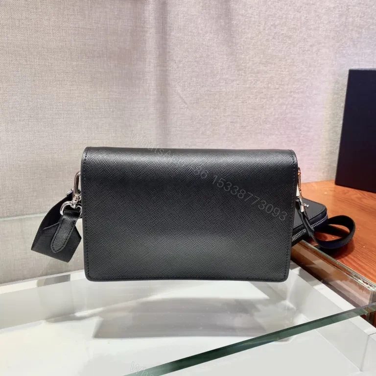 View 5 of Prada Milano Crossbody: Saffiano, Envelope, Detachable Pouch