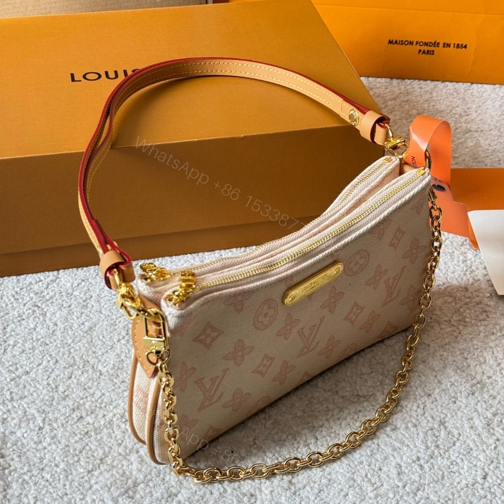 View 6 of Louis Vuitton Pochette Liv Monogram Origine Lin 24Cm