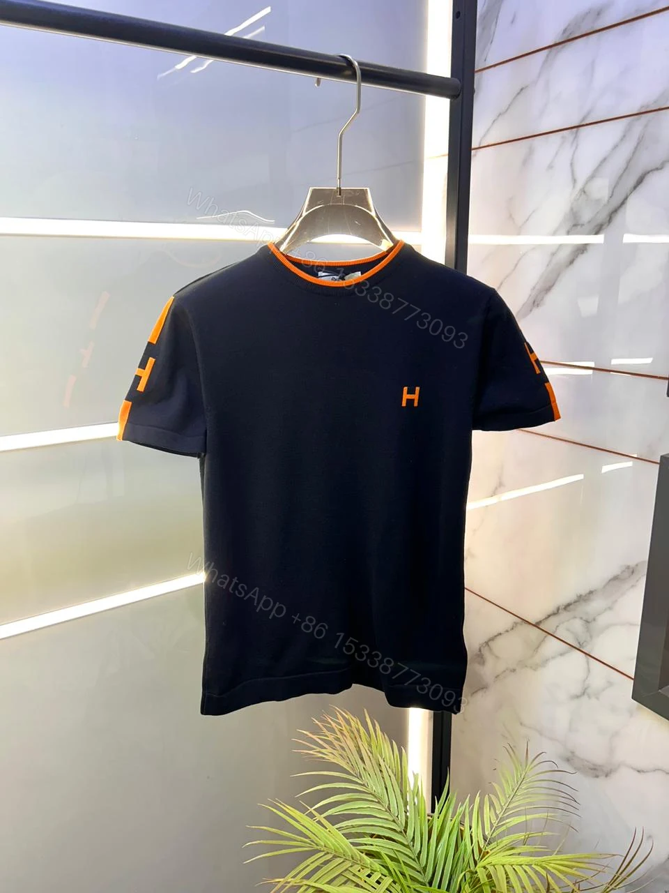 View 6 of FIRST COPY HERMES IMPORTED LUXURY KNITTED SUMMER T-SHIRT