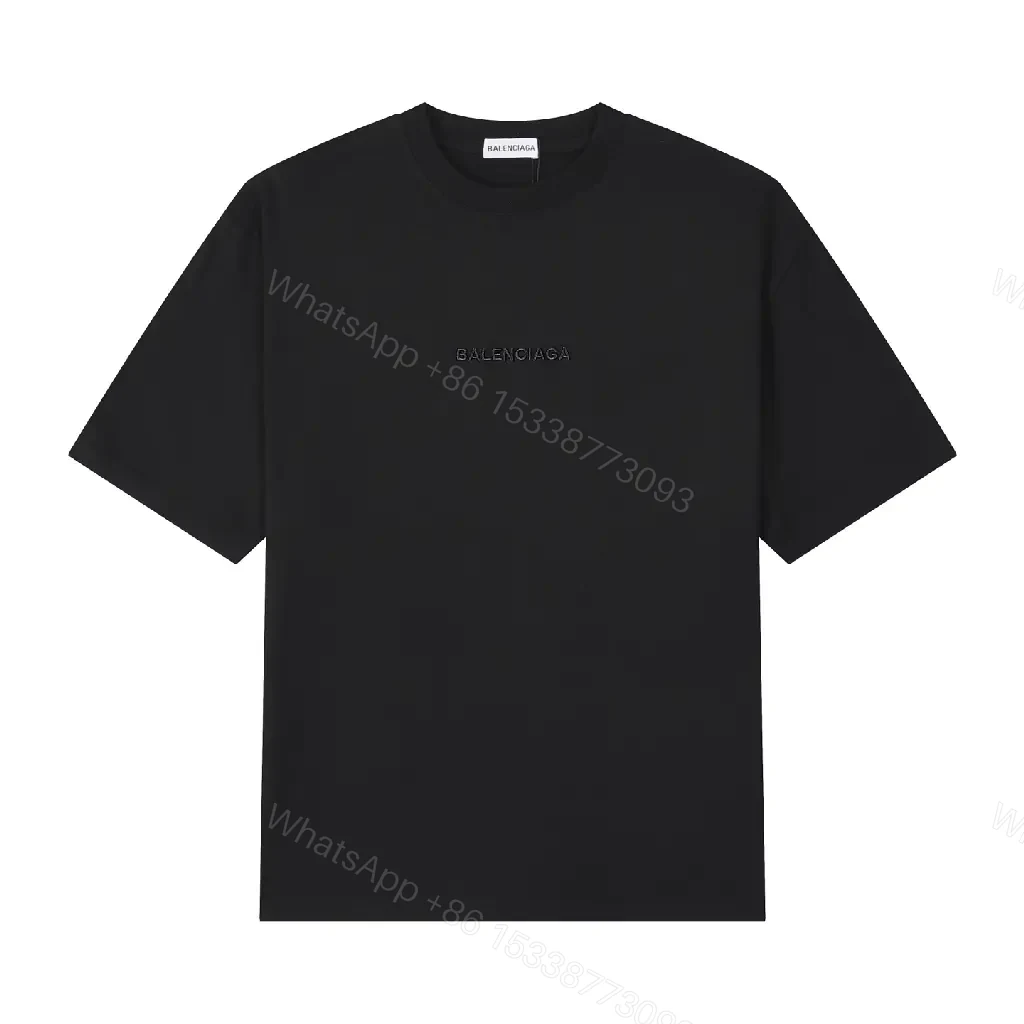 View 9 of Minimalist Black Cotton Tee: Subtle Luxury, Everyday Essential