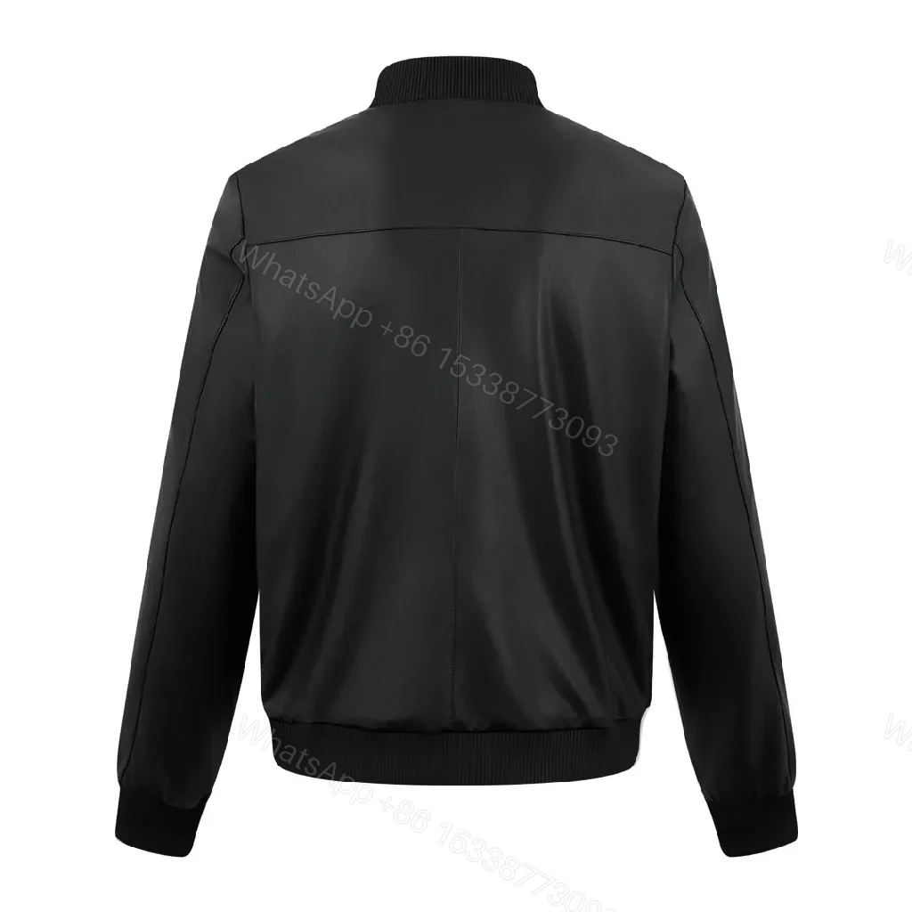 View 8 of Minimalist Black Bomber with Subtle Luxury Detail Jacket