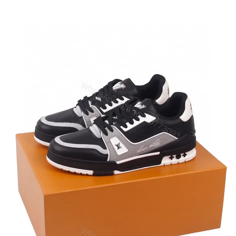 View 7 of Chic LV-Style Slip-On Sneakers: Modern Texture & Detailing