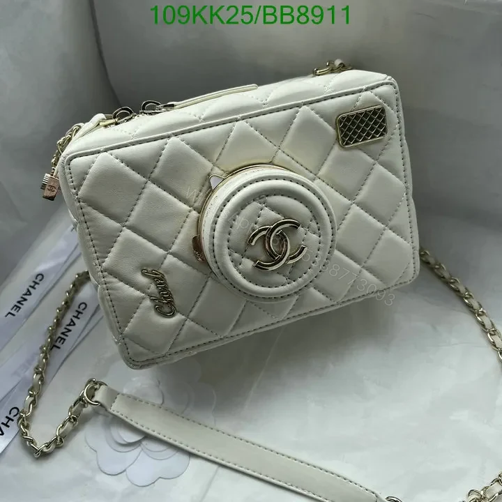 View 6 of Chanel Genuine Leather Crossbody Black Camera Bag BB4829