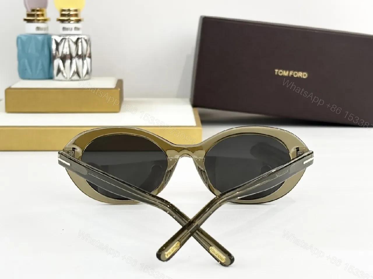 View 8 of Soft Rose Sunglasses: Gradient Lenses, Oversized Cat-Eye Style
