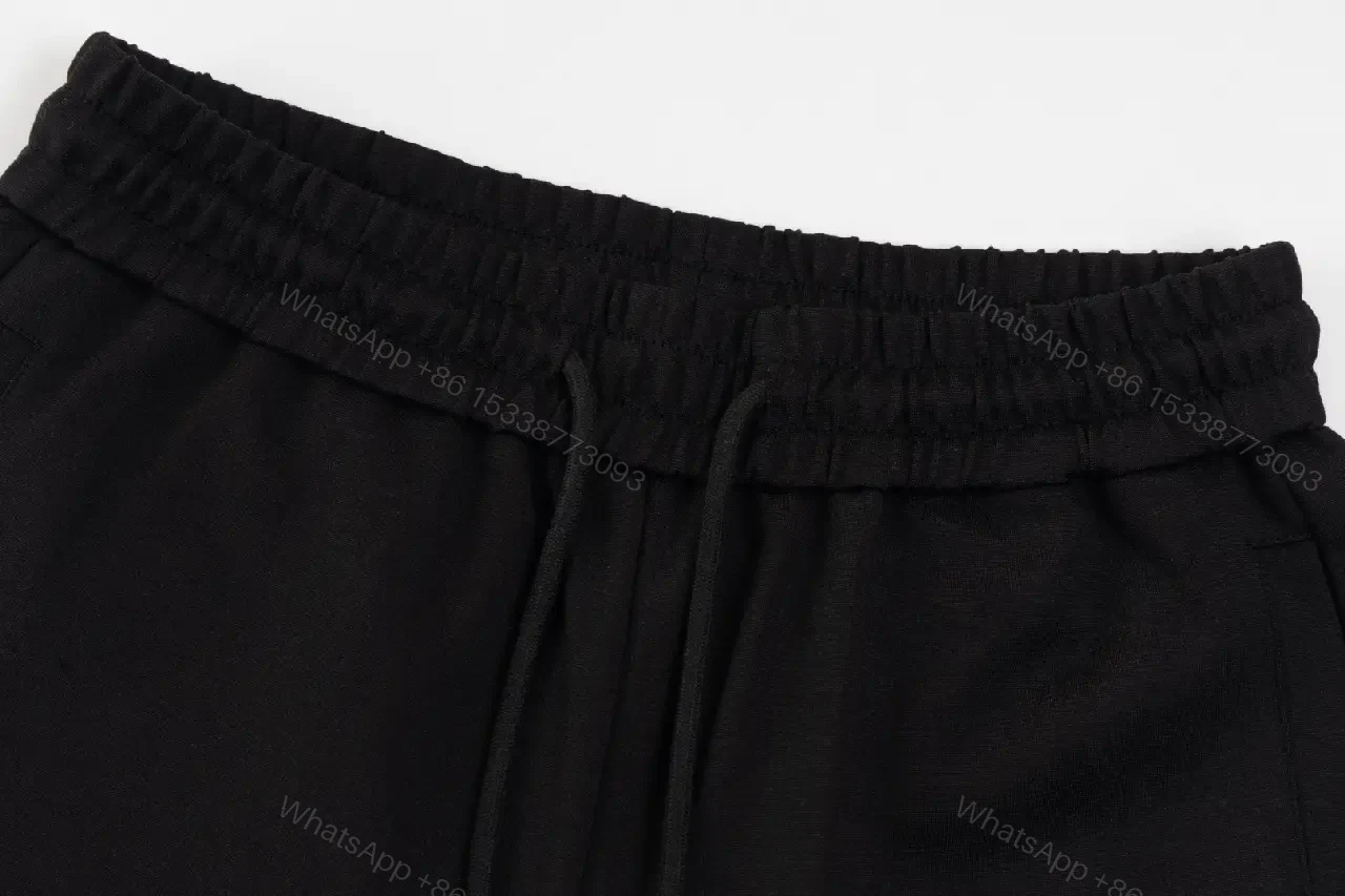 View 9 of Black Drawstring Shorts – Luxury Logo, Modern Casual Style