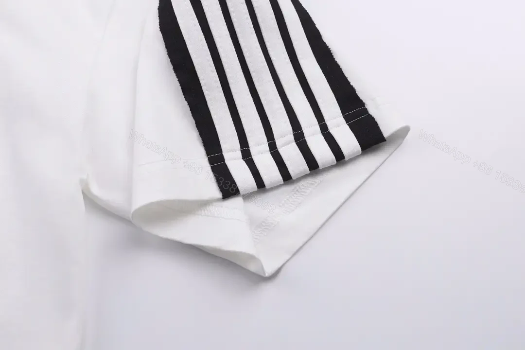 View 5 of White Textile Athletic Tee Balenciaga Logo Short-Sleeve T-Shirt