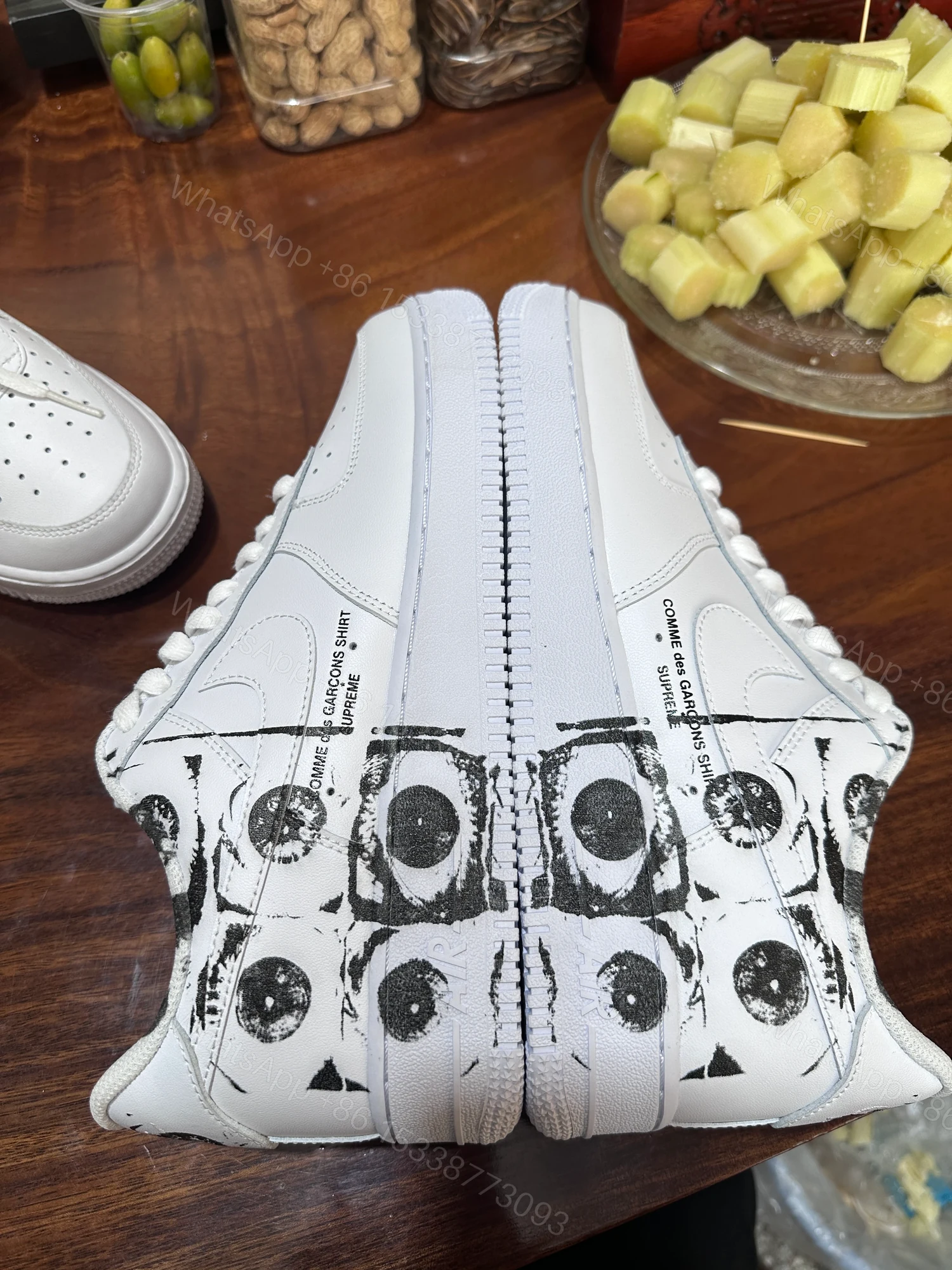 View 3 of Nike Air Force 1 Low Supreme Comme des Garcons Shirt