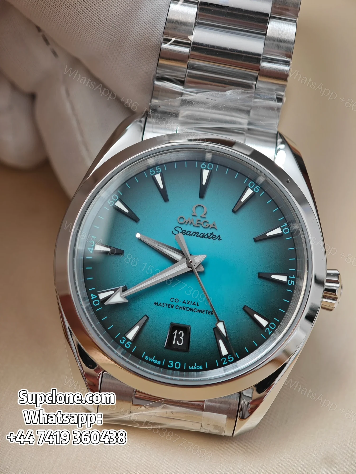 View 6 of Omega Super Clone Seamaster Aqua Terra 150M 41mm 220.10.41.21.03.006