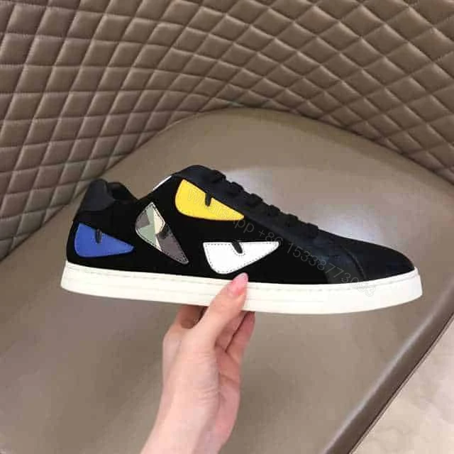 View 2 of FENDI MONSTER EYES LOW-TOP TRAINERS SNEAKERS – FD05