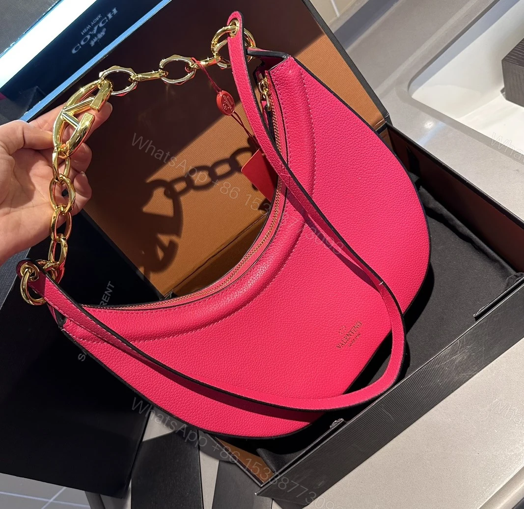 View 8 of VALENTINO GARAVANI SMALL V LOGO GATE TOP HANDLE BAG PINK 24CM