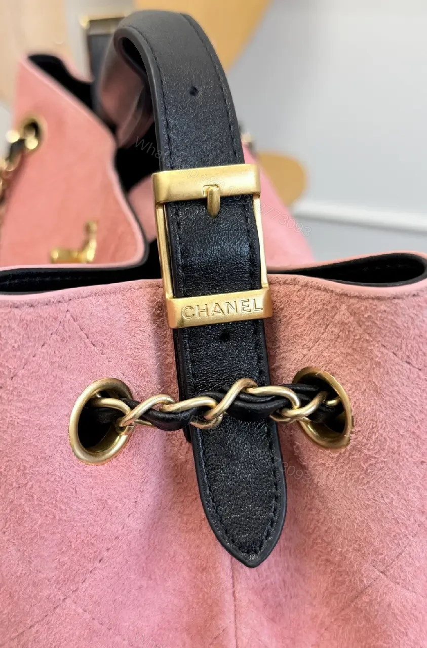 View 2 of Pink & Black Quilted Tote: Luxe Two-Tone Everyday Carry Bag