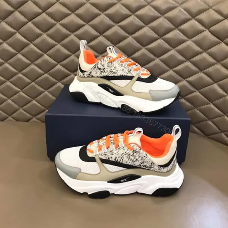 View 2 of B22 SNEAKER TECHNICAL MESH WITH AND CALFSKIN – CD94