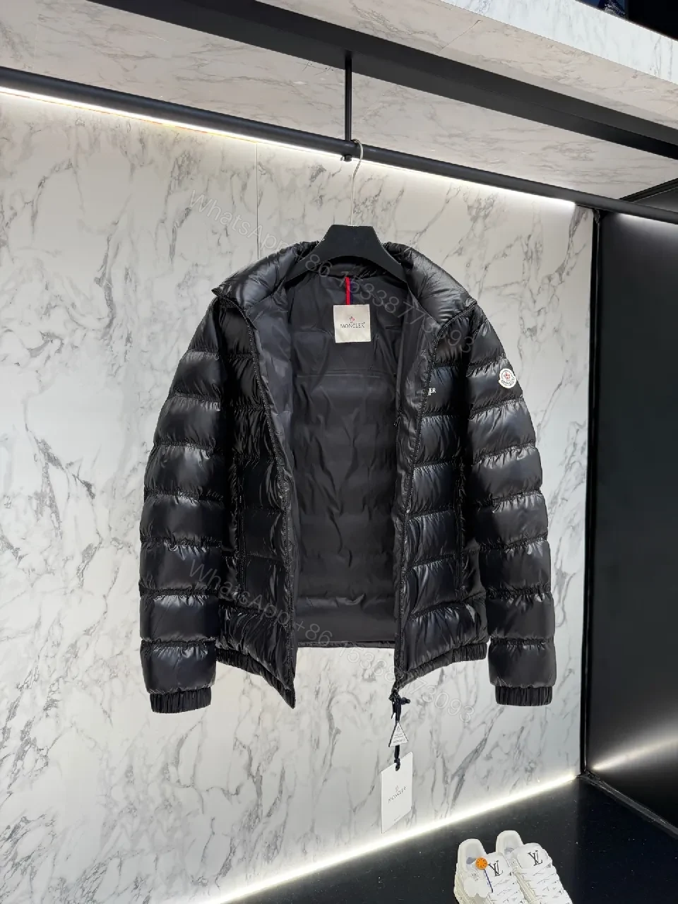 View 4 of Matte-Black Puffer: Luxe Everyday Jacket with Warmth