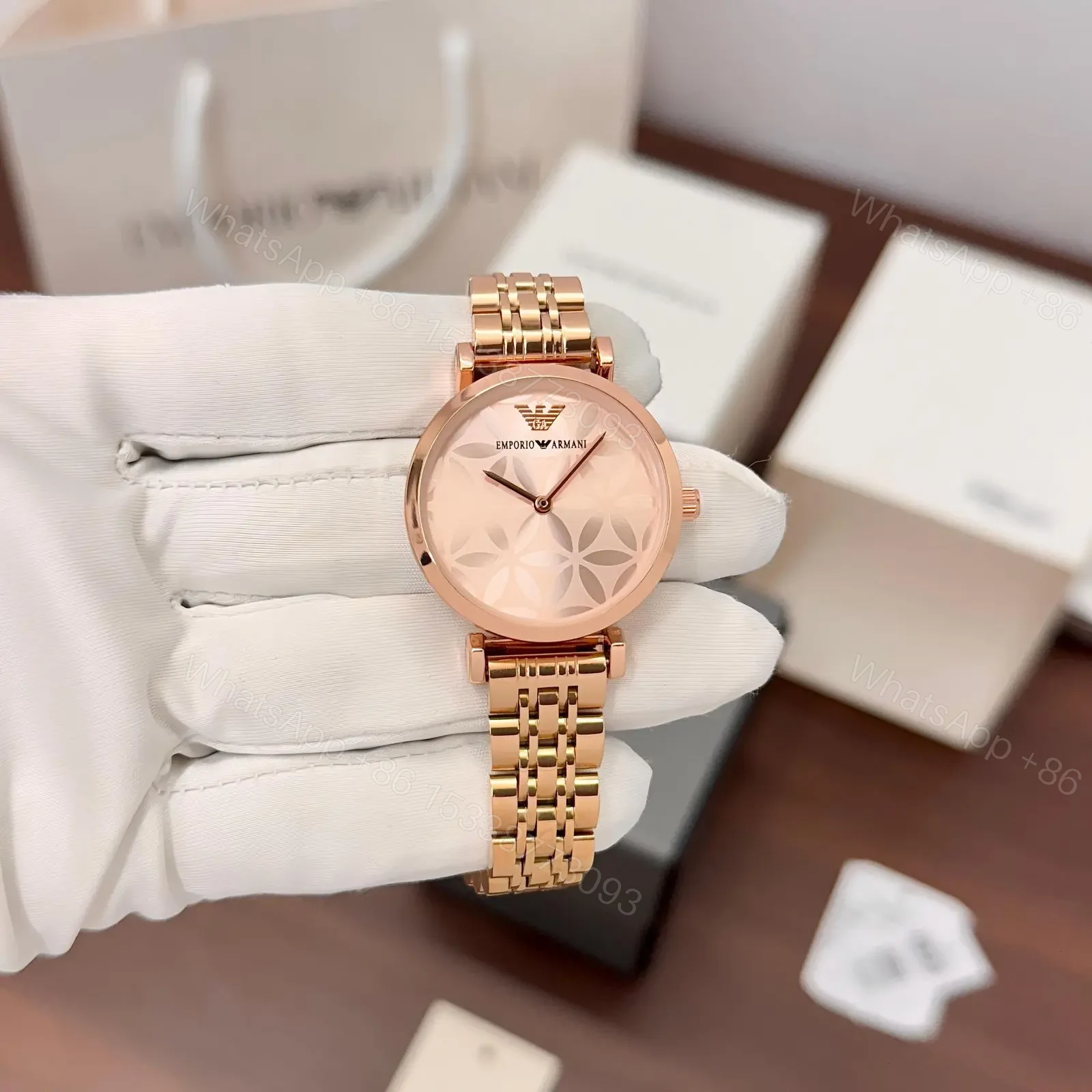 View 3 of Emporio Armani Rose Gold Elegant Dial