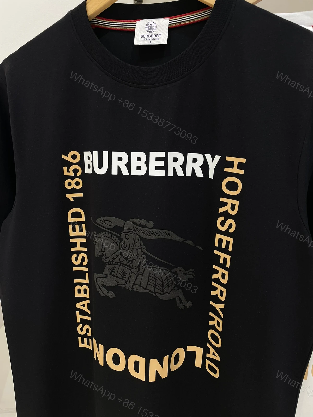 View 5 of FIRST COPY BURBERRY IMPORTED CREW NECK SUMMER T-SHIRT