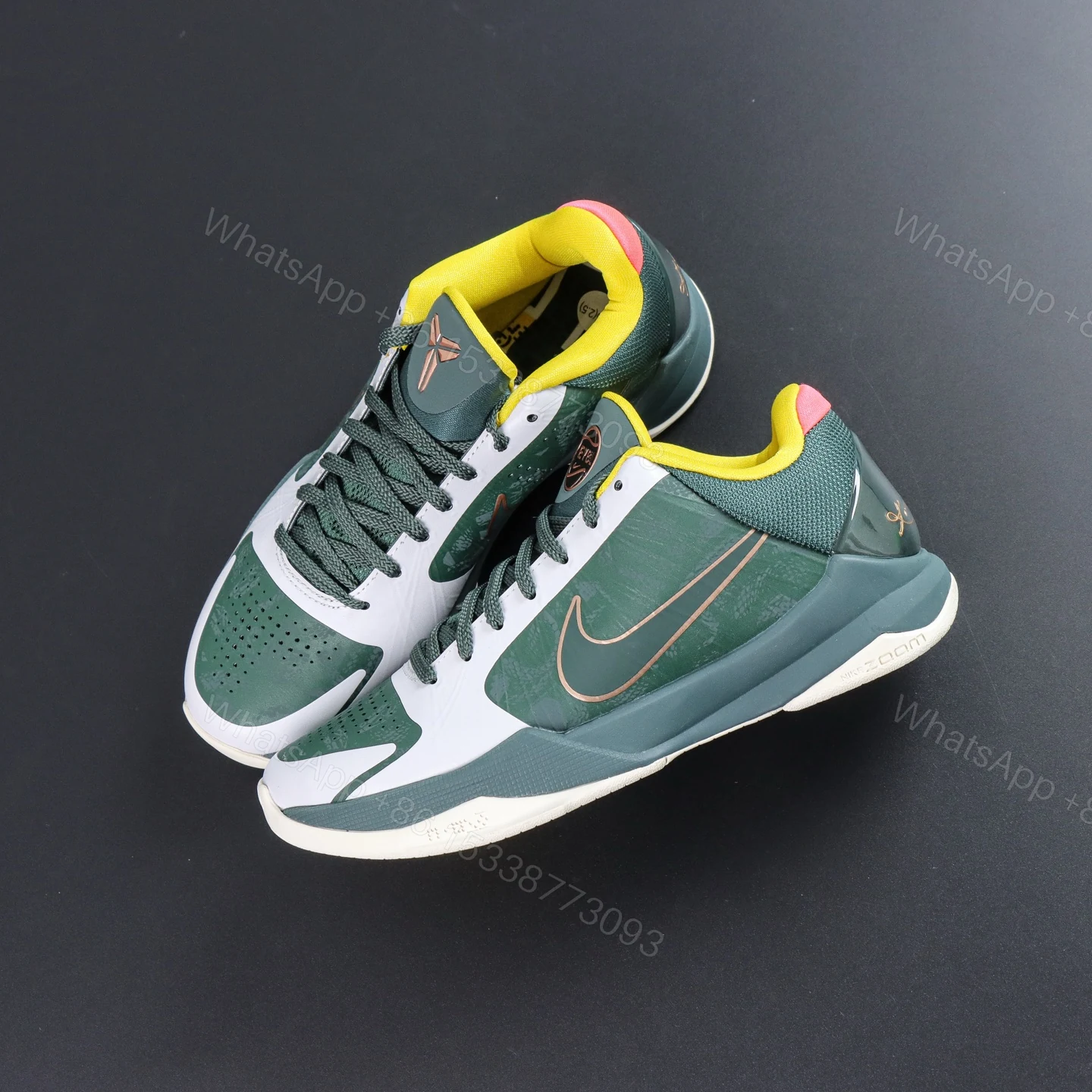 View 7 of Kobe 5 Protro “EYBL Forest Green” Reps