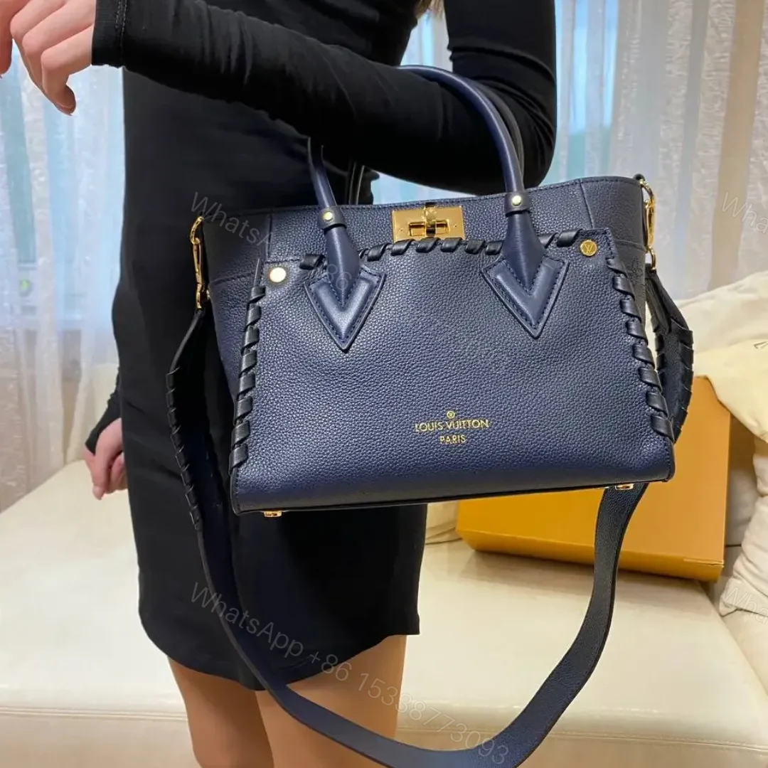 Louis Vuitton LV On My Side Like Auth Black Handbags 25x20cm — view 1