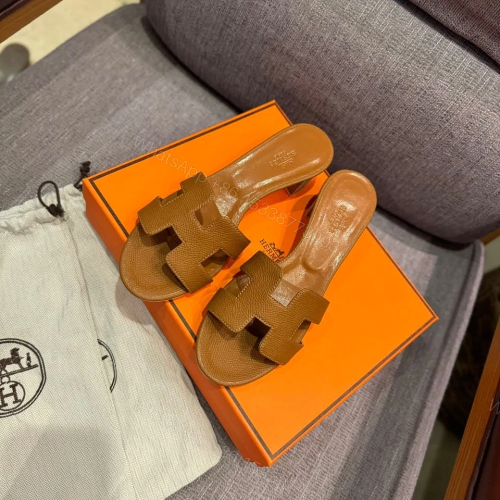 View 2 of Hermes Oasis Sandals Brown