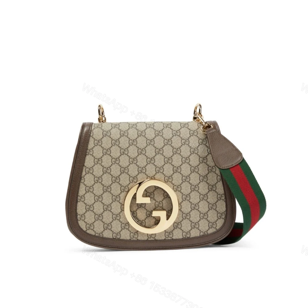 Gucci Blondie Medium Shoulder Bag Beige And Ebony 29Cm 699210 96IWG 8745 — view 1