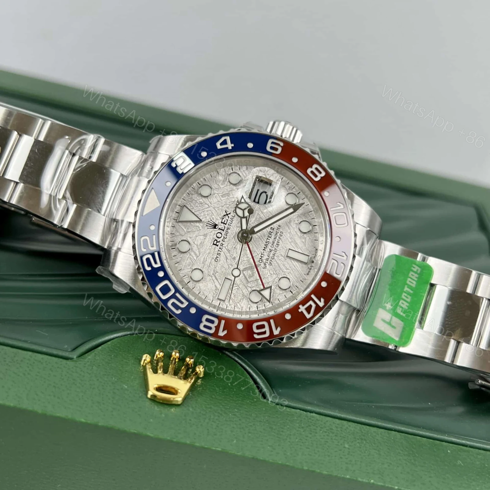 View 5 of Superclone Rolex GMT-Master II Meteorite Dial 126719BLRO “Superman” Oyster