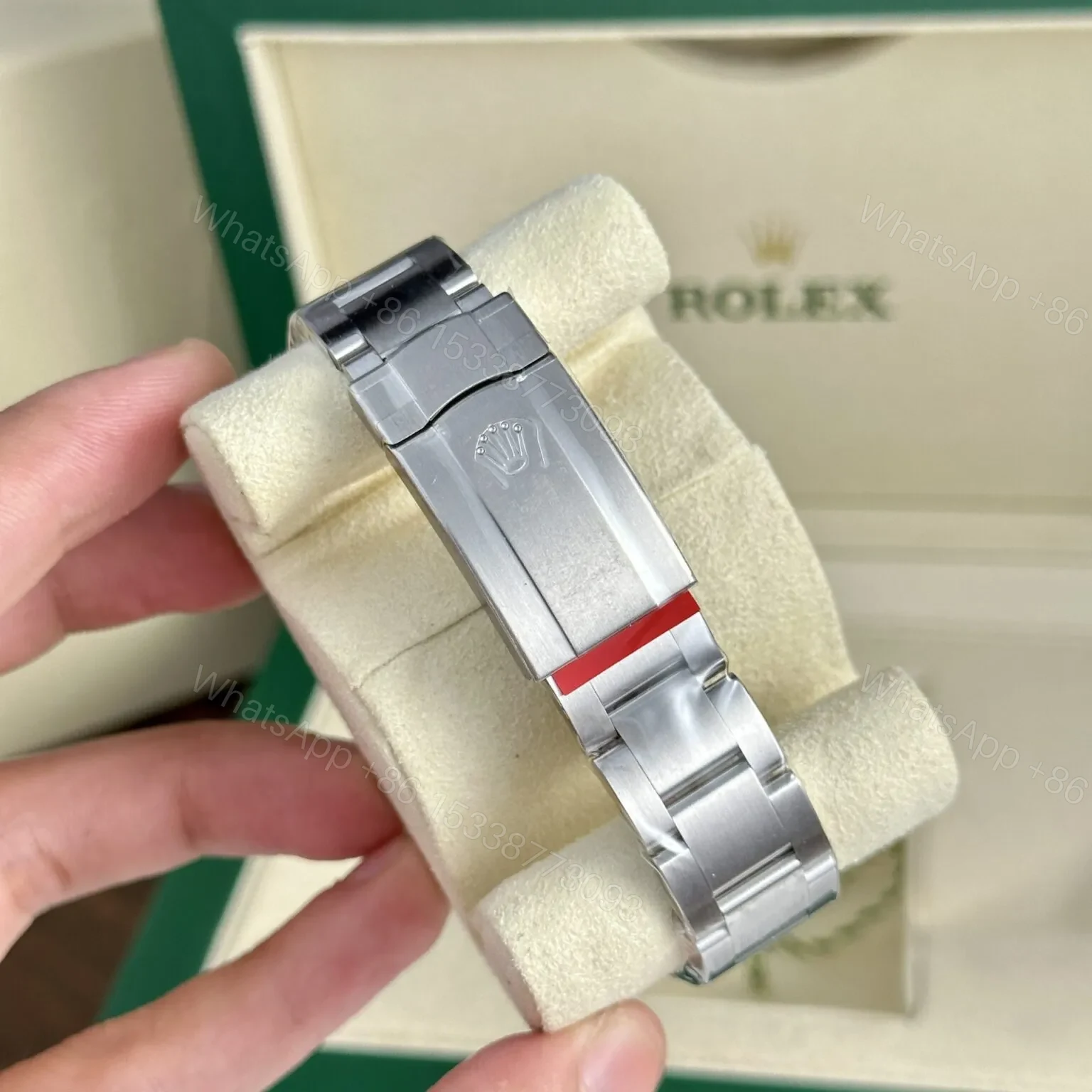 View 10 of Replica Rolex Oyster Perpetual Lady Blue Dial 126000 36 mm