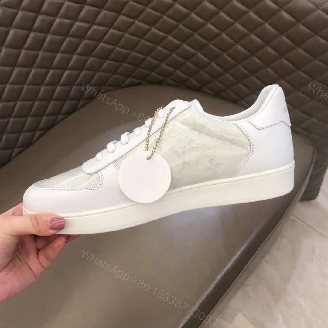 View 8 of LOUIS VUITTON WHITE MONOGRAM TRANSPARENT RIVOLI SNEAKER – LV40