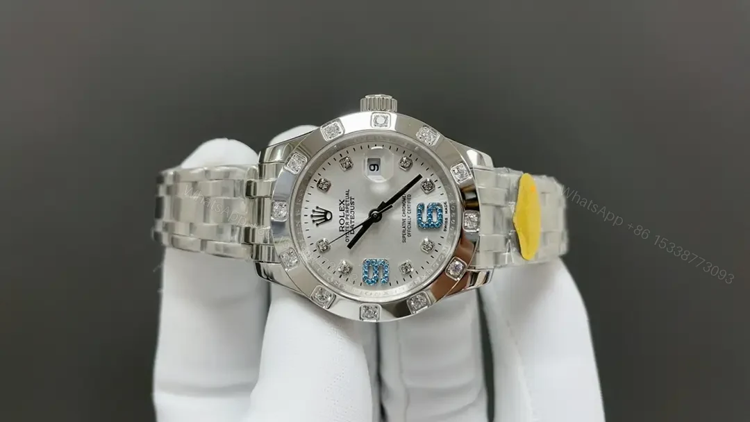 View 2 of Rolex Lady-Datejust Pearlmaster Mother of Pearl Diamond Edition 29mm RLX-LDJ-PM-MOP-DIA29
