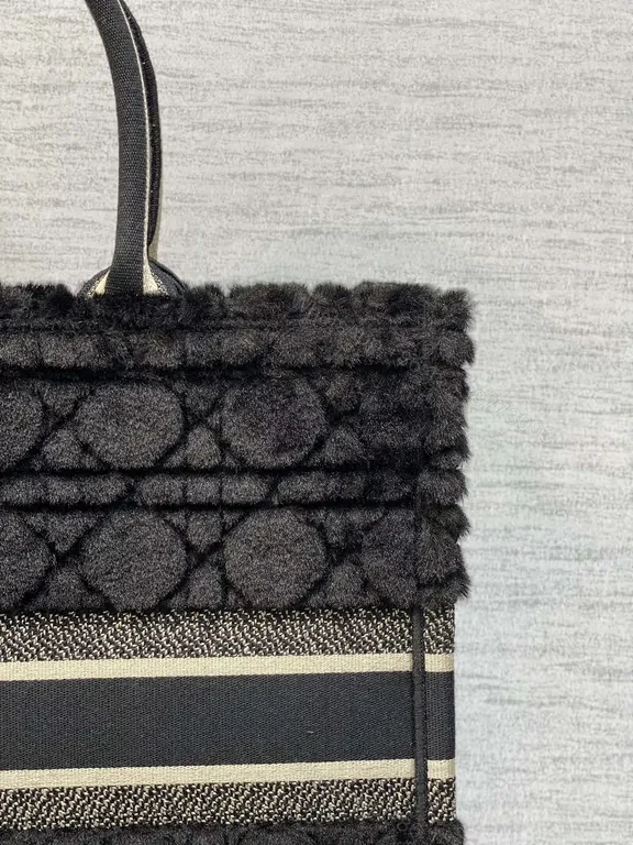 View 8 of Bold Textured Dior Tote â€” Diamond Quilted Luxury Tote