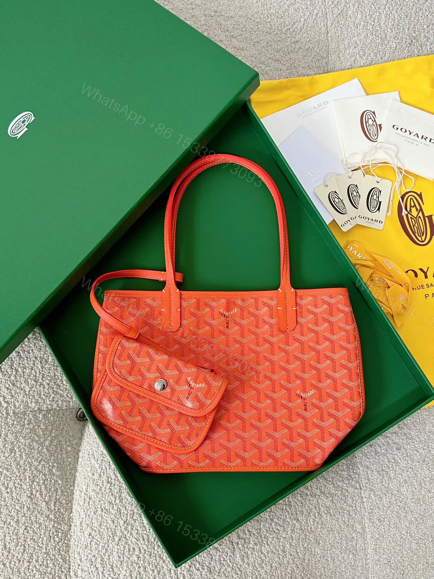 View 10 of Goyard Anjou Reversible Tote Coated Canvas Mini